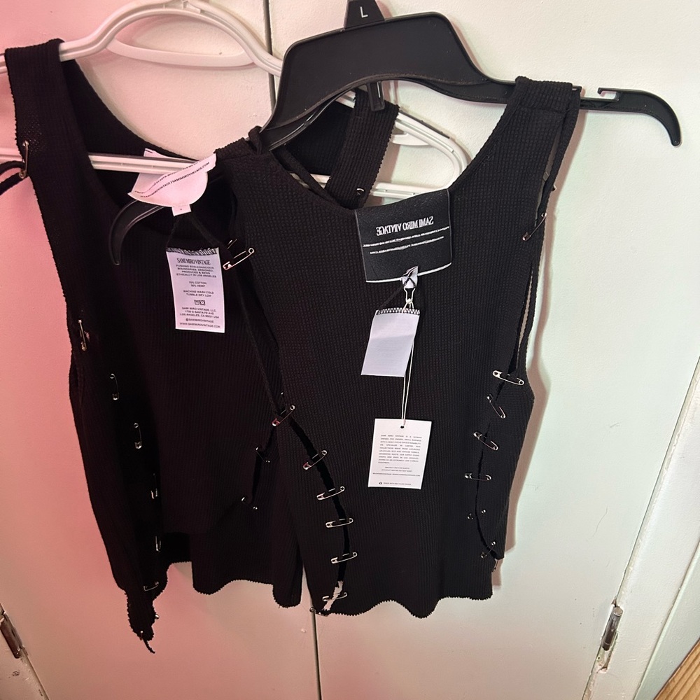 SAMI MIRO VINTAGE Black Tank Top